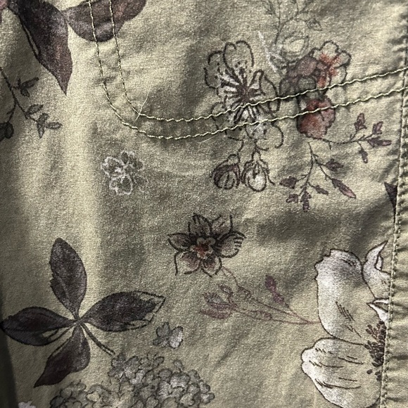DEMOCRACY Cargo Pants - Olive Floral - Picture 4 of 7